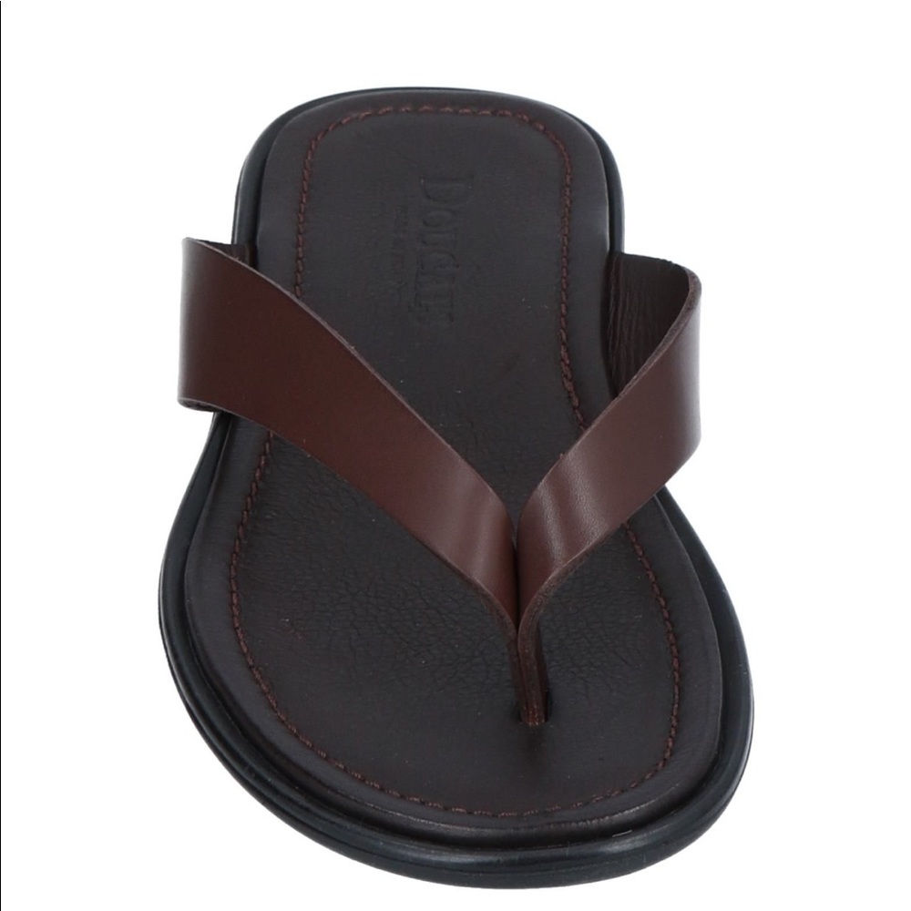 SOLD NWT Made in Italy Brown Leather Men Sandals